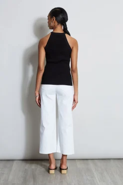 Elie Tahari Halter Neck Knit Sweater- Tops & Sweaters