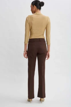 Elie Tahari Inseam Slit Flare Pant- Bottoms