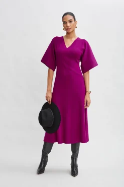 Elie Tahari Kimono Sweater Dress- Dresses & Jumpsuits|Short Sleeve Dresses