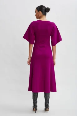 Elie Tahari Kimono Sweater Dress- Dresses & Jumpsuits|Short Sleeve Dresses