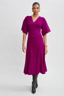 Elie Tahari Kimono Sweater Dress- Dresses & Jumpsuits|Short Sleeve Dresses