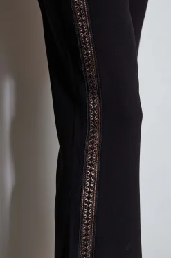 Elie Tahari Lace Trim Fit & Flare Pant- Bottoms