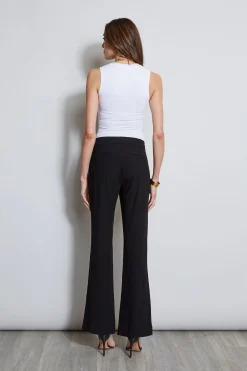 Elie Tahari Lace Trim Fit & Flare Pant- Bottoms