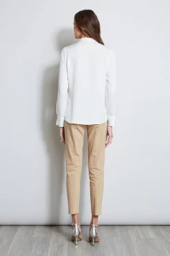 Elie Tahari Long Sleeve Chain Shirt- Tops & Sweaters