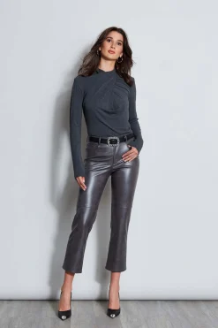 Elie Tahari Long Sleeve Twist Neck Knit- Tops & Sweaters
