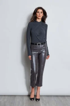 Elie Tahari Long Sleeve Twist Neck Knit- Tops & Sweaters
