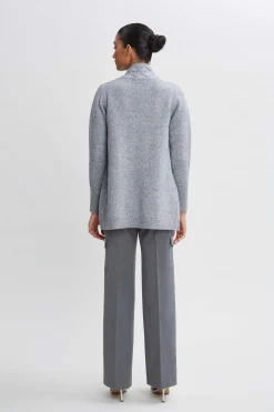 Elie Tahari Metallic Cable Cardigan- Tops & Sweaters