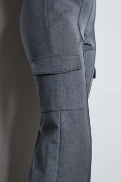 Elie Tahari Metallic Cargo Pant- Bottoms|Suiting