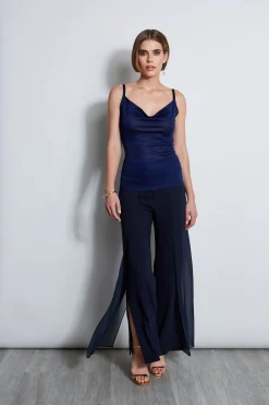 Elie Tahari Metallic Knit Cami- Tops & Sweaters