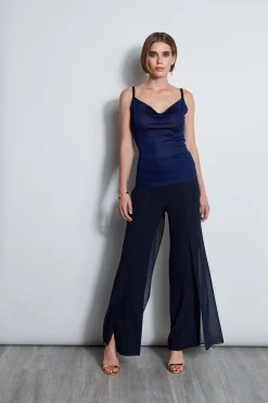 Elie Tahari Metallic Knit Cami- Tops & Sweaters