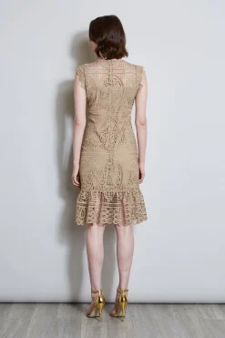Elie Tahari Mosaic Lace Dress- Dresses & Jumpsuits|Sleeveless Dresses