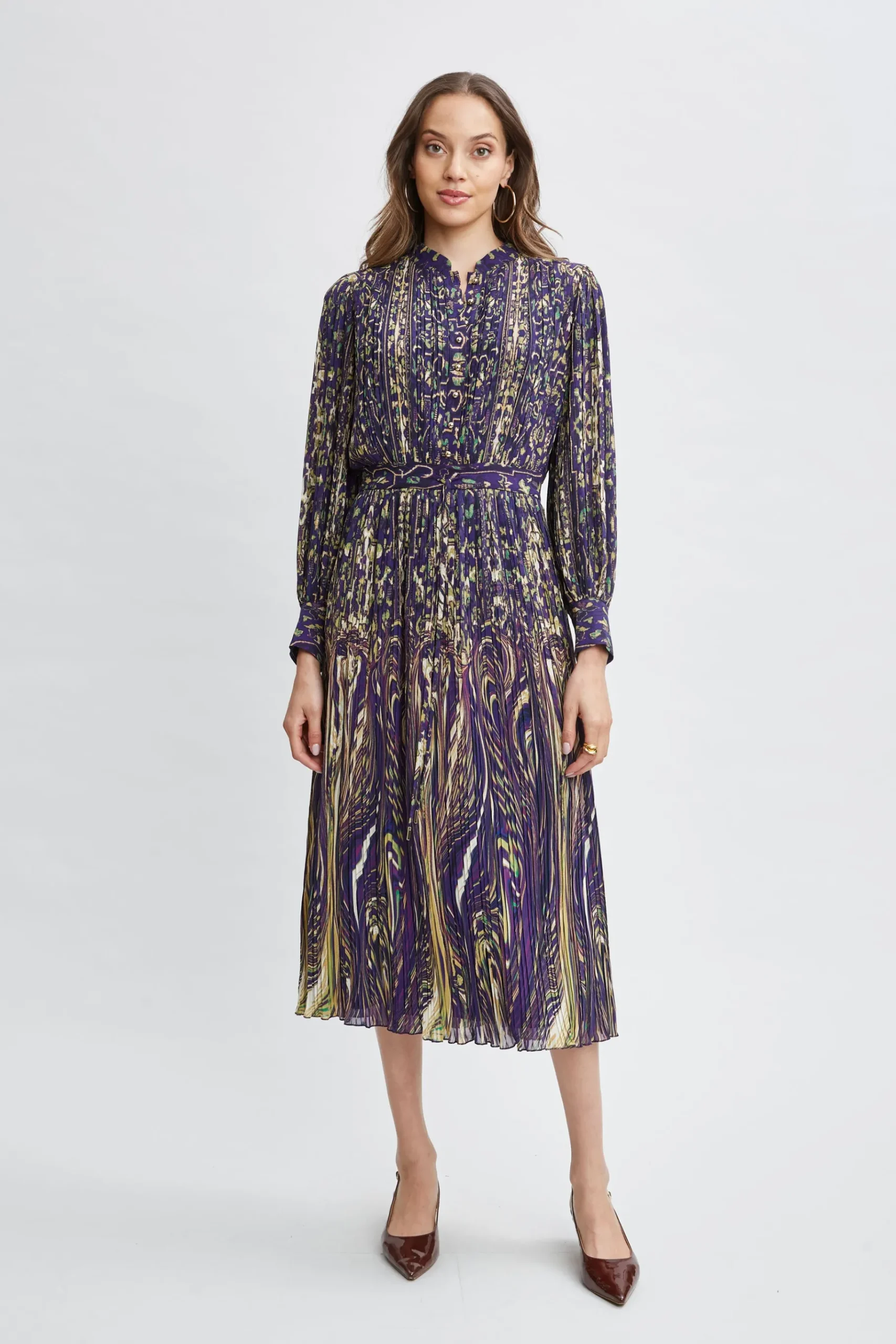 Elie Tahari Paisley Midi Dress- Dresses & Jumpsuits