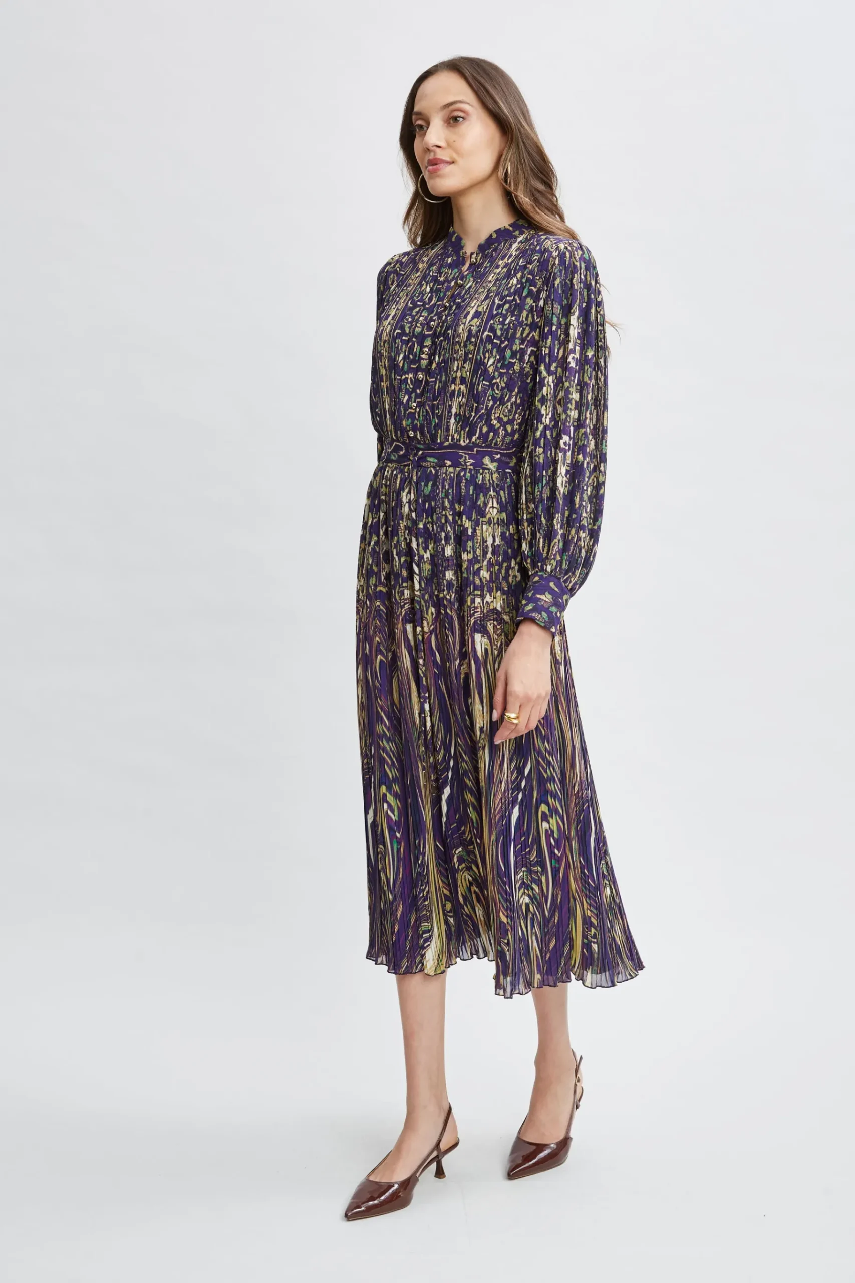 Elie Tahari Paisley Midi Dress- Dresses & Jumpsuits