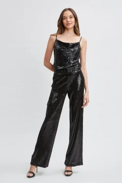 Elie Tahari Pave Sequin Cami- Tops & Sweaters