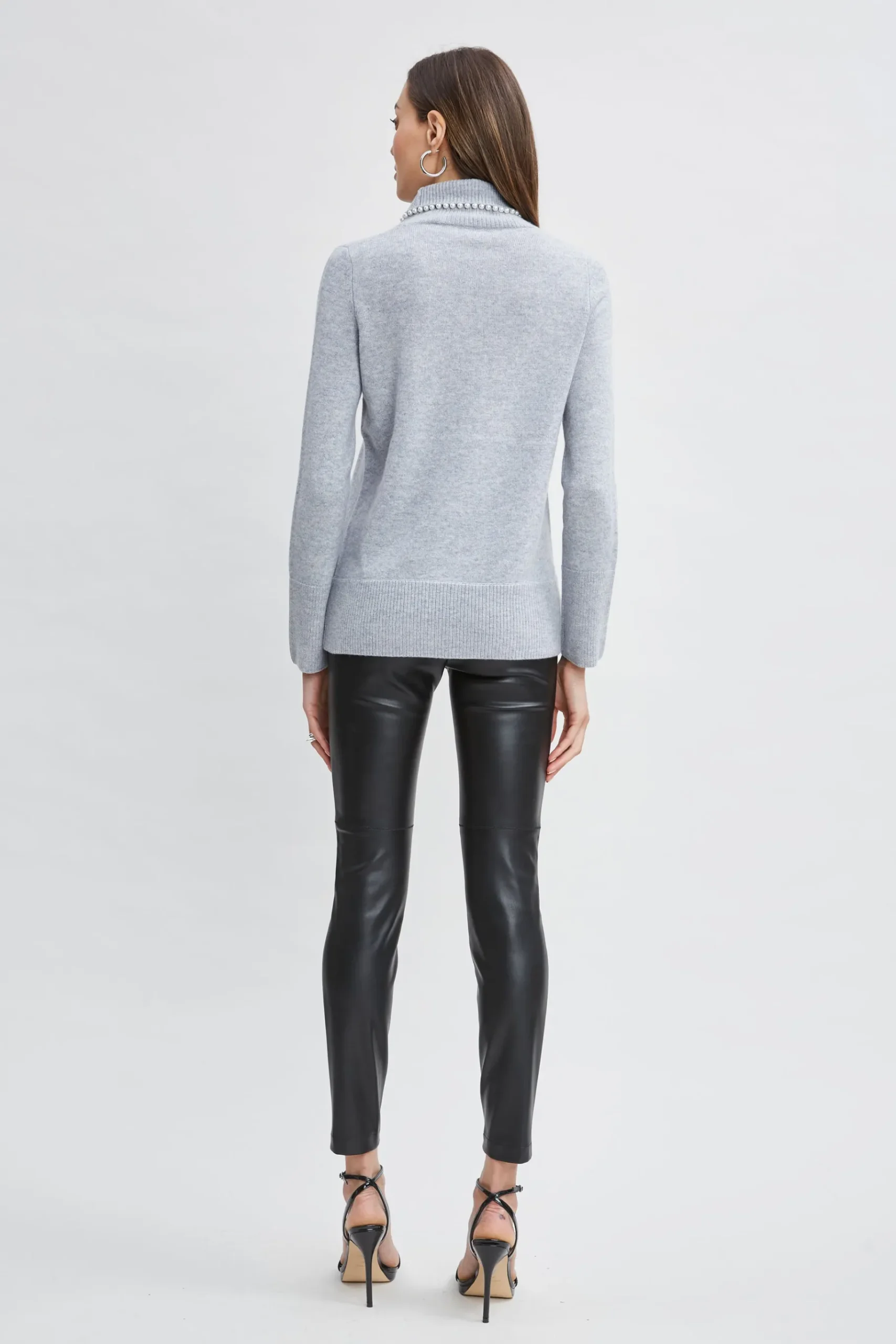 Elie Tahari Pearl Turtleneck Cashmere Wool Sweater- Tops & Sweaters