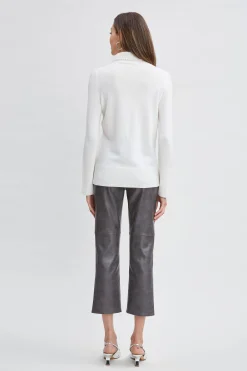 Elie Tahari Pearl Turtleneck Cashmere Wool Sweater- Tops & Sweaters