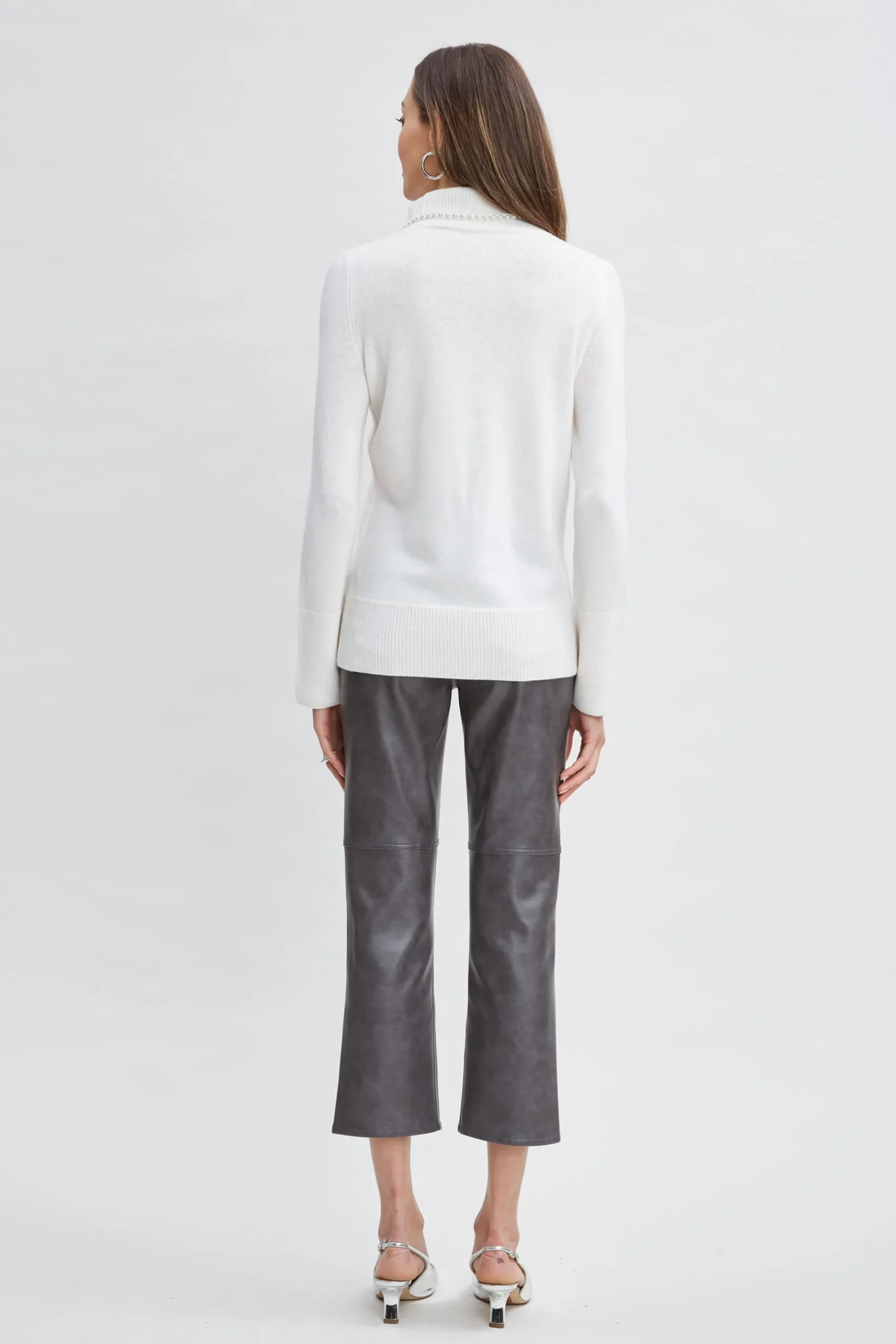 Elie Tahari Pearl Turtleneck Cashmere Wool Sweater- Tops & Sweaters