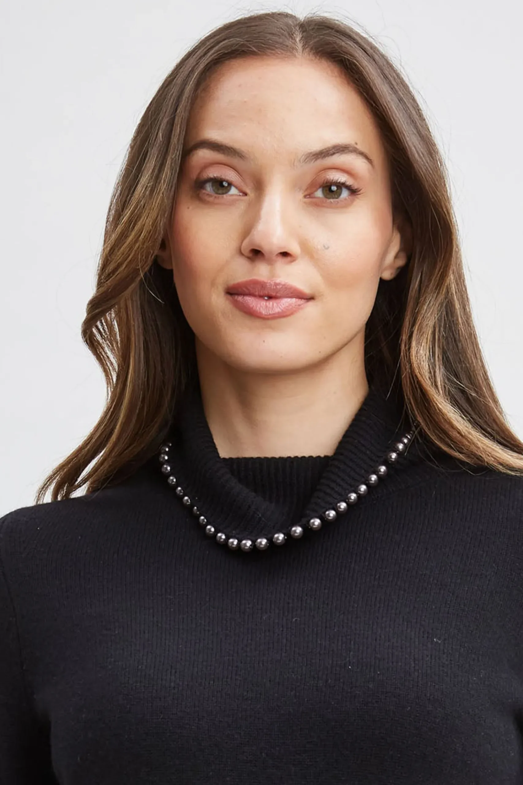 Elie Tahari Pearl Turtleneck Cashmere Wool Sweater- Tops & Sweaters