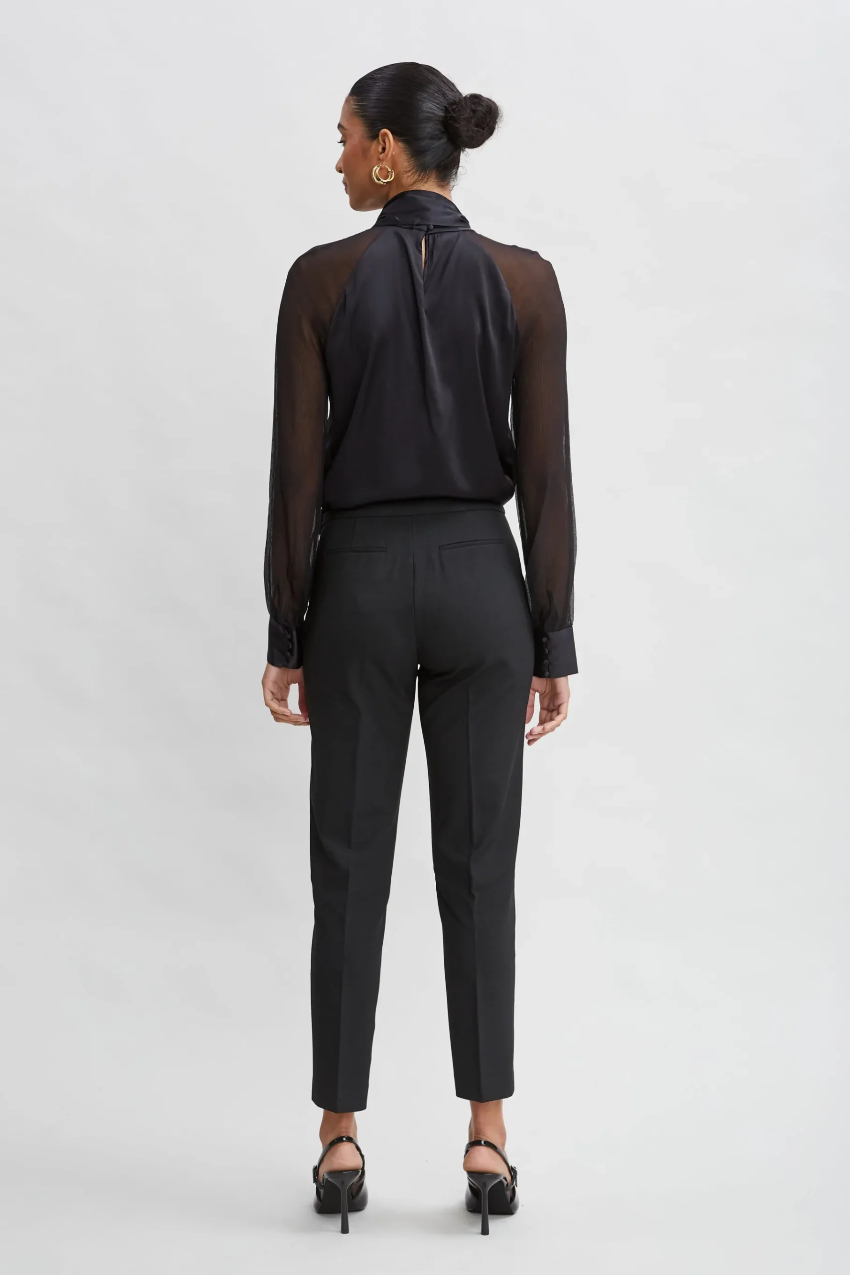 Elie Tahari Pintuck Slim Pant- Bottoms|Suiting