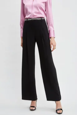 Elie Tahari Pleated Crepe Pant- Bottoms