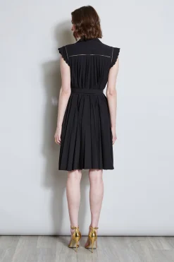 Elie Tahari Pleated Scallop Dress- Dresses & Jumpsuits