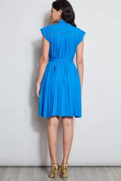 Elie Tahari Pleated Scallop Dress- Dresses & Jumpsuits