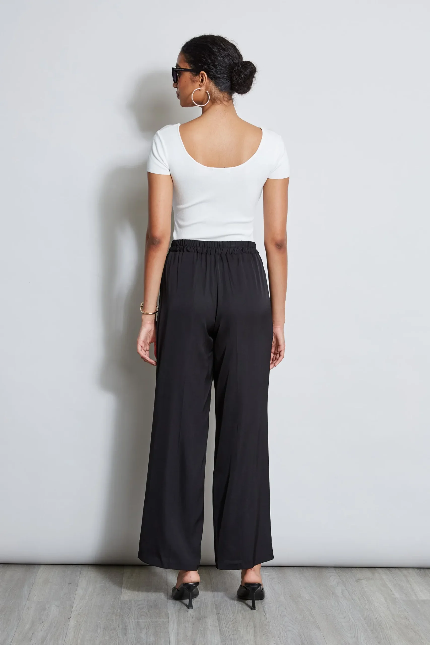 Elie Tahari Pleated Silk Pant- Bottoms