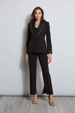 Elie Tahari Rhinestone Edged Blazer- Jackets & Blazers