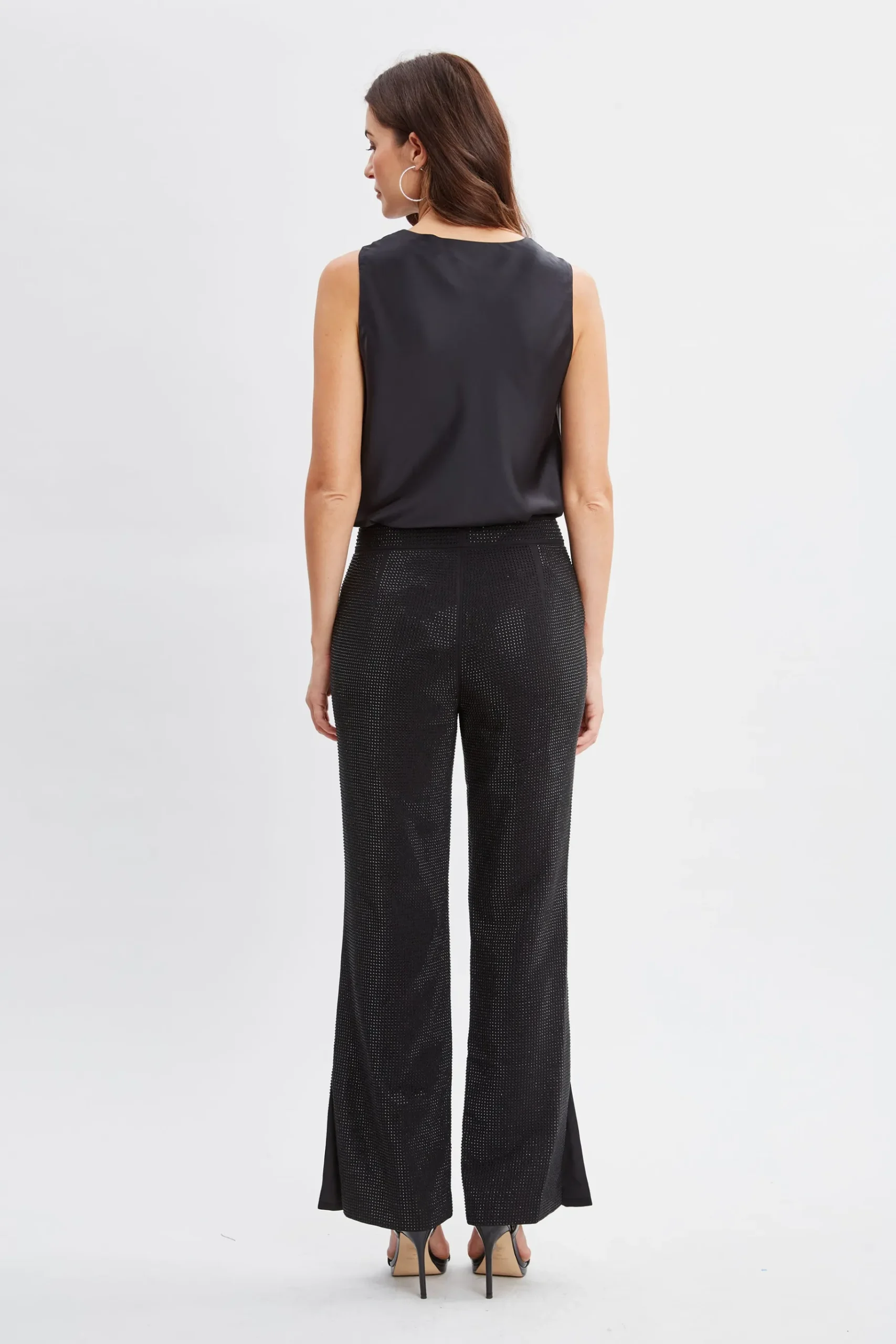 Elie Tahari Rhinestone Embellished Pants- Bottoms|Suiting
