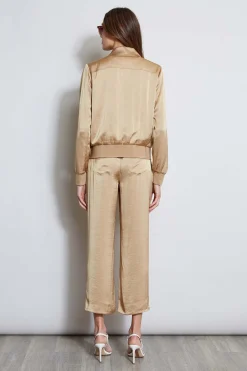 Elie Tahari Satin Utility Pocket Jacket- Jackets & Blazers