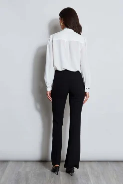 Elie Tahari Scallop Button Down Shirt- Tops & Sweaters