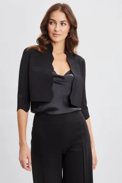 Elie Tahari Scallop Cardigan- Tops & Sweaters