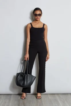 Elie Tahari Scallop Knit Tank- Tops & Sweaters