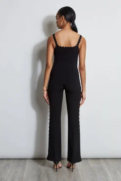 Elie Tahari Scallop Knit Tank- Tops & Sweaters