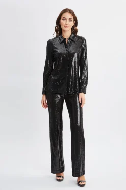 Elie Tahari Sequin Pant- Bottoms