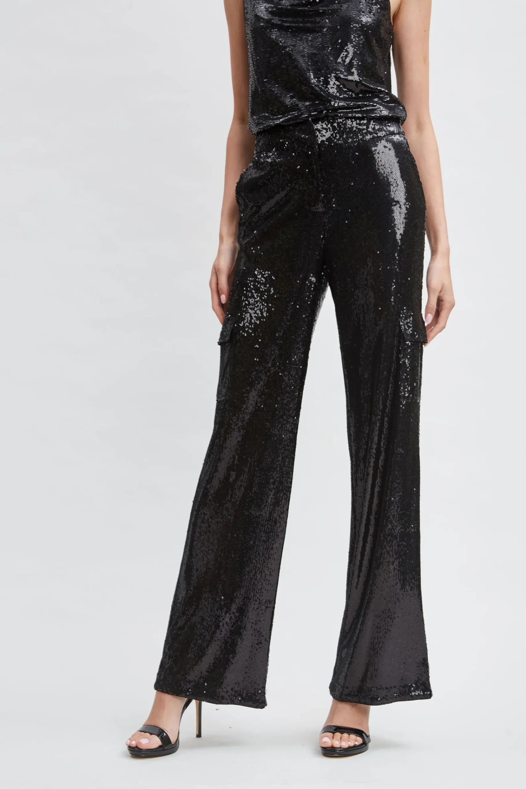 Elie Tahari Sequin Pocket Pant- Bottoms