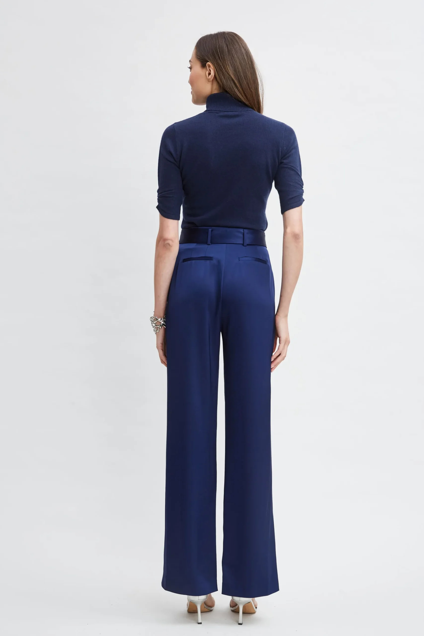 Elie Tahari Short Sleeve Cashmere Wool Sweater- Tops & Sweaters