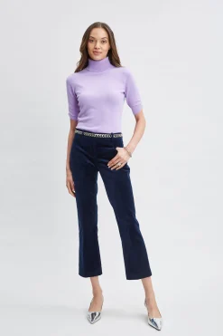 Elie Tahari Short Sleeve Cashmere Wool Sweater- Tops & Sweaters