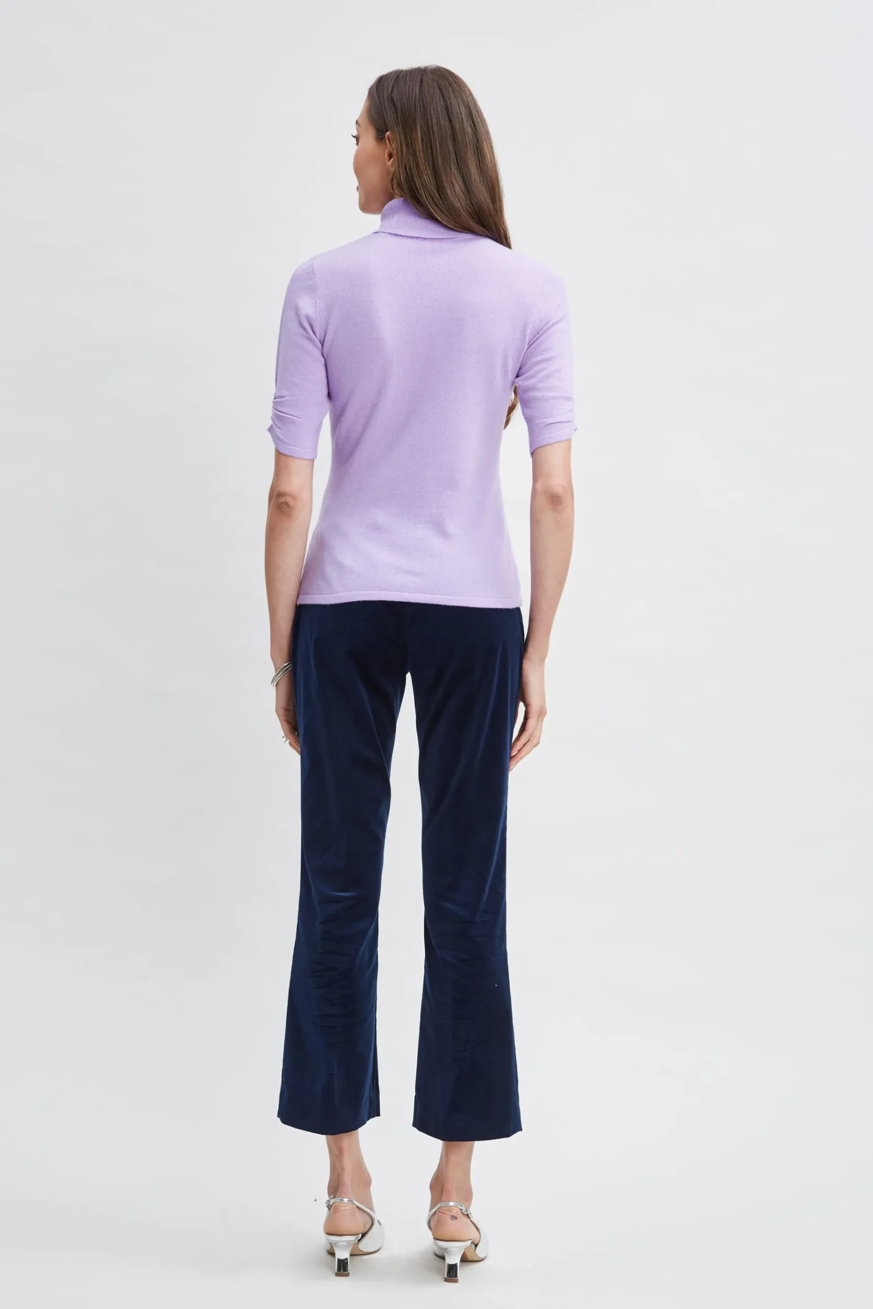 Elie Tahari Short Sleeve Cashmere Wool Sweater- Tops & Sweaters