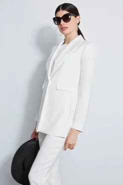 Elie Tahari Side Slit Blazer- Jackets & Blazers