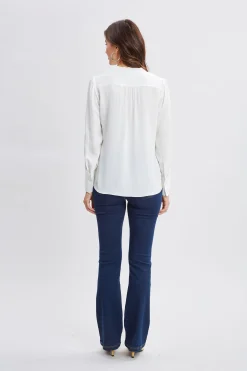 Elie Tahari Silk Chain Tassel Shirt- Tops & Sweaters