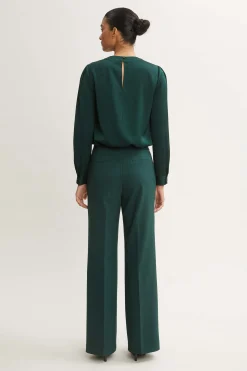 Elie Tahari Silk Keyhole Shirt- Tops & Sweaters