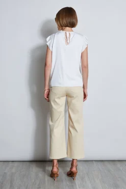 Elie Tahari Silk Ruffle Shirt- Tops & Sweaters