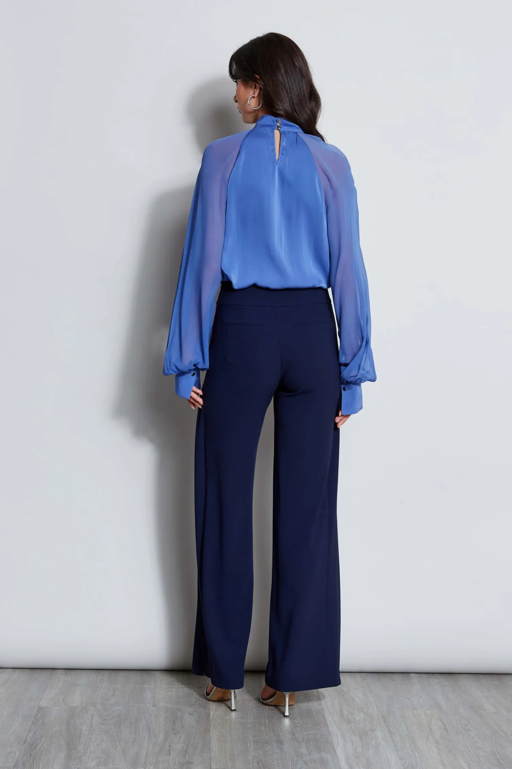 Elie Tahari Silk Twist Keyhole Shirt- Tops & Sweaters