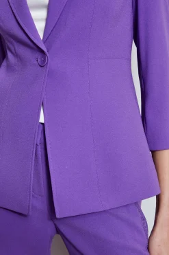 Elie Tahari Single Breasted Dart Blazer- Jackets & Blazers