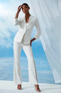 Elie Tahari Single Breasted Dart Blazer- Jackets & Blazers