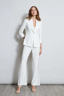 Elie Tahari Single Breasted Dart Blazer- Jackets & Blazers