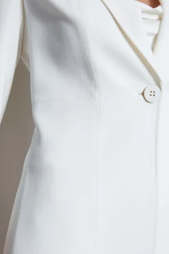 Elie Tahari Single Breasted Dart Blazer- Jackets & Blazers