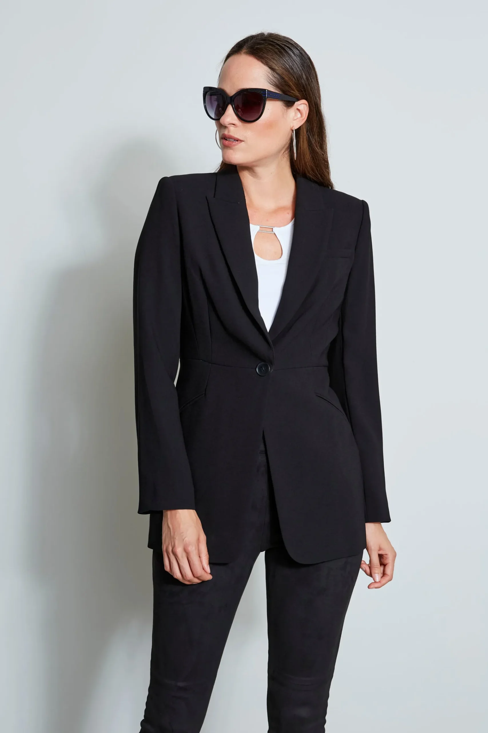 Elie Tahari Single Button Blazer- Suiting|Jackets & Blazers