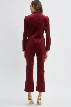 Elie Tahari Single Button Velvet Blazer- Jackets & Blazers|Suiting